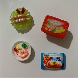 Food Themed Set of 4 Magnets